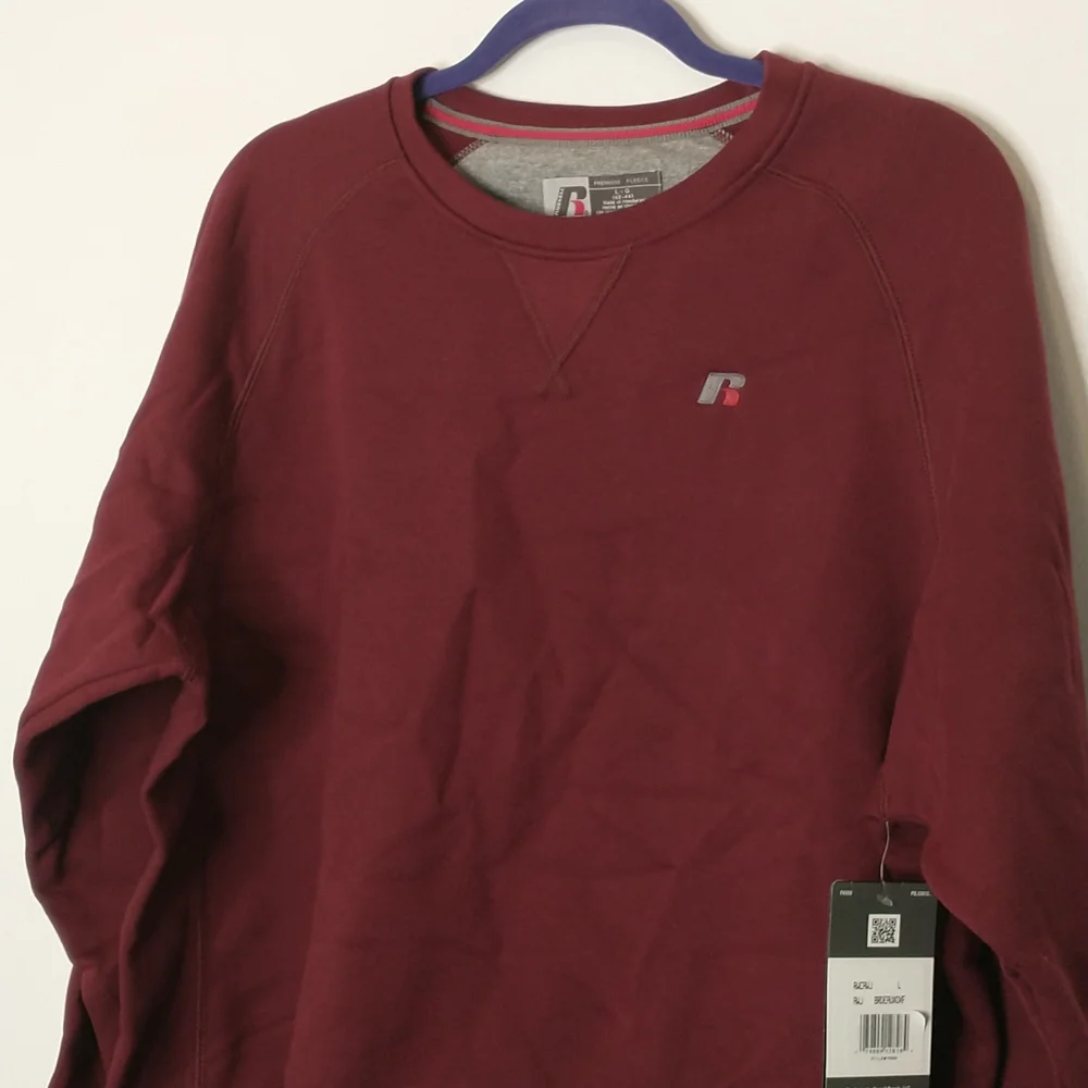 Russell red burgundy pullover sweatshirt - Picture 2 of 5